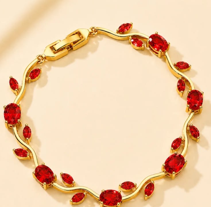 Red gold Tulip bracelet