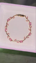 Pink gold Tulip bracelet