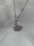 Silver pink swan