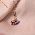 Gold purple swan